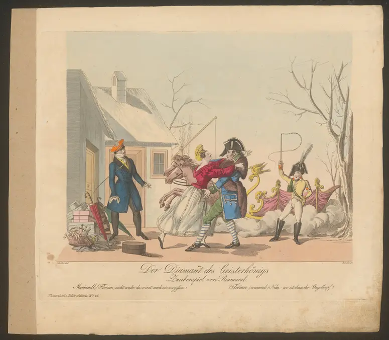 Der Diamant des Geisterkönigs, Titel der Serie: Theatralische Bilder-Gallerie, Name der Zeitschrift: Wiener Theaterzeitung