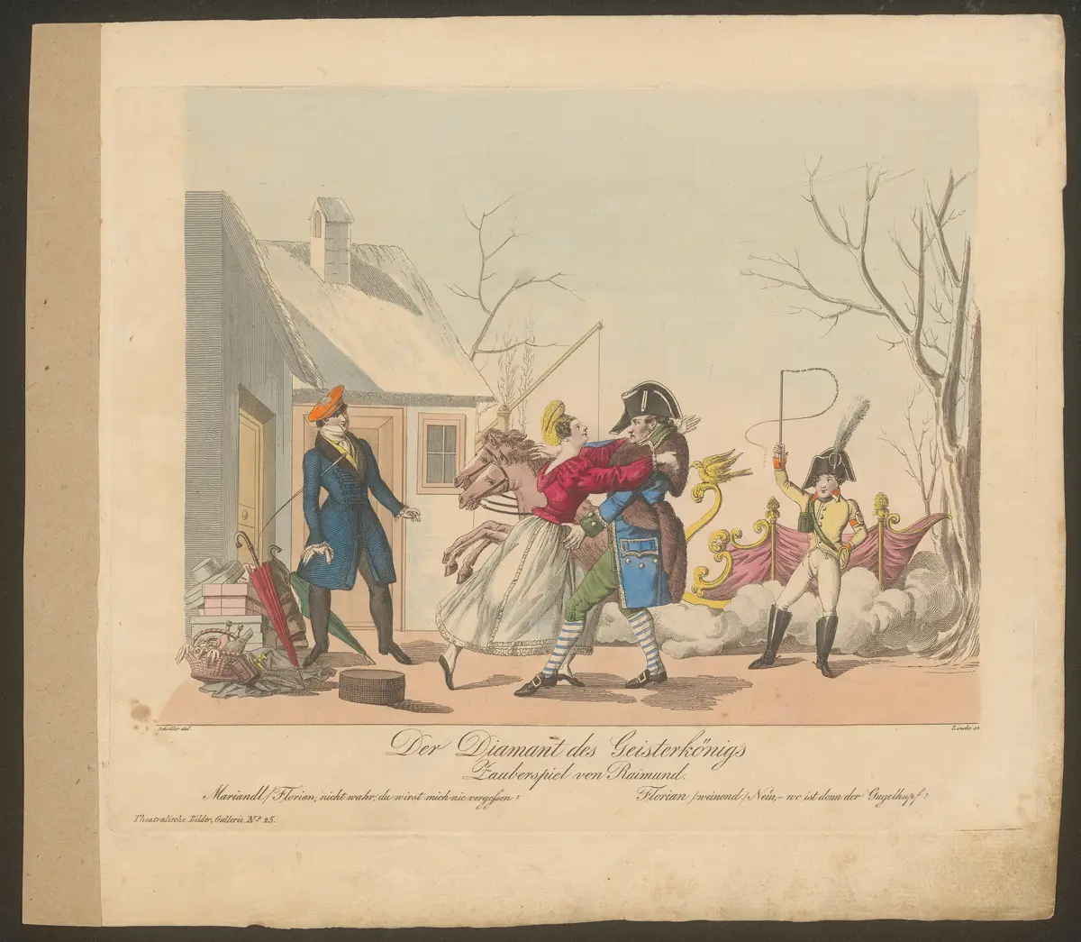 Der Diamant des Geisterkönigs, Titel der Serie: Theatralische Bilder-Gallerie, Name der Zeitschrift: Wiener Theaterzeitung