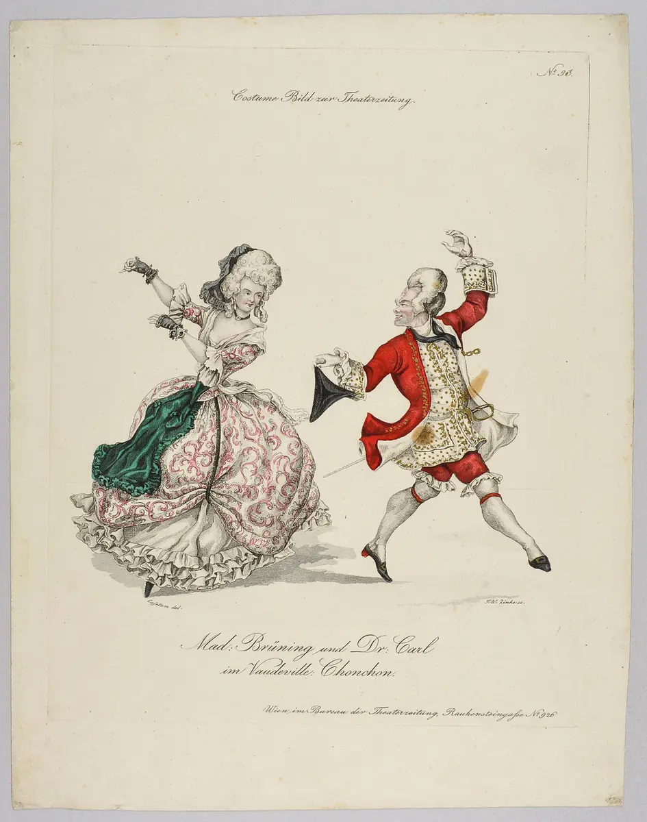 Chonchon, die Savoyardin, oder Die neue Fanchon, Titel der Serie: Costume-Bild, Name der Zeitschrift: Wiener Theaterzeitung