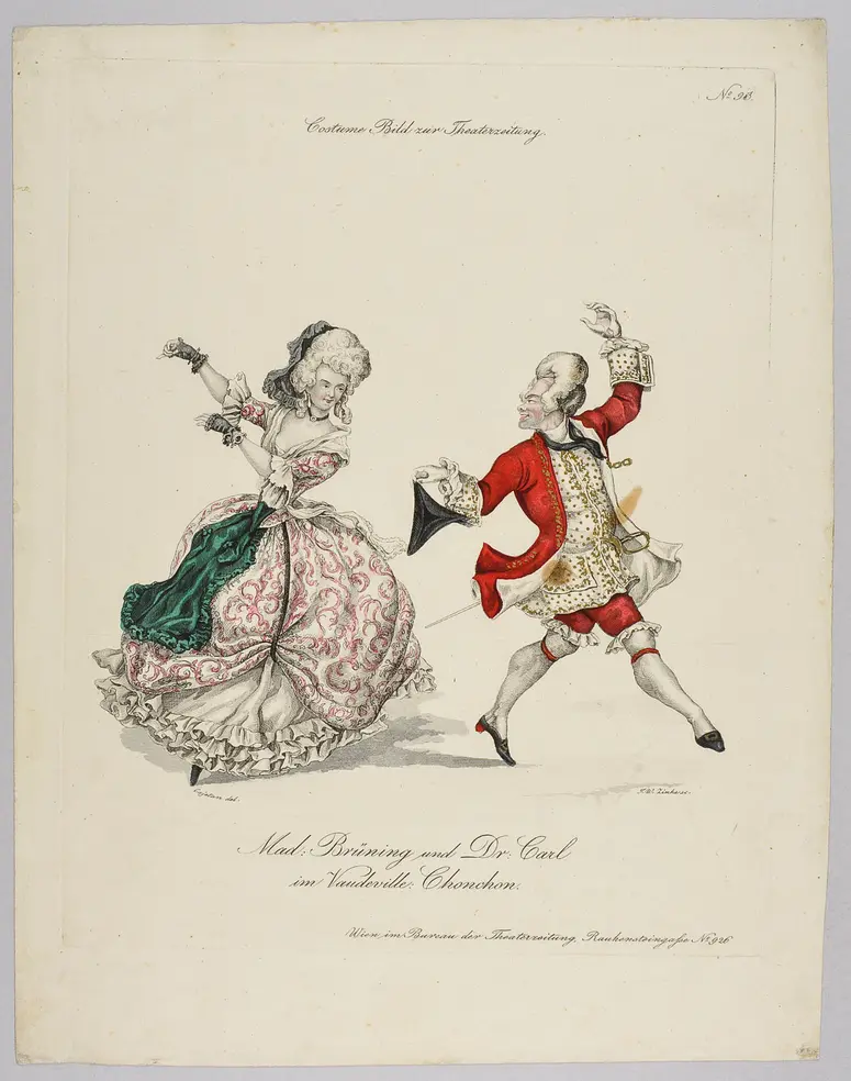 Chonchon, die Savoyardin, oder Die neue Fanchon, Titel der Serie: Costume-Bild, Name der Zeitschrift: Wiener Theaterzeitung