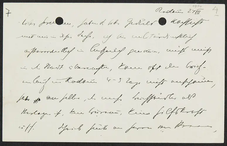 Kartenbrief