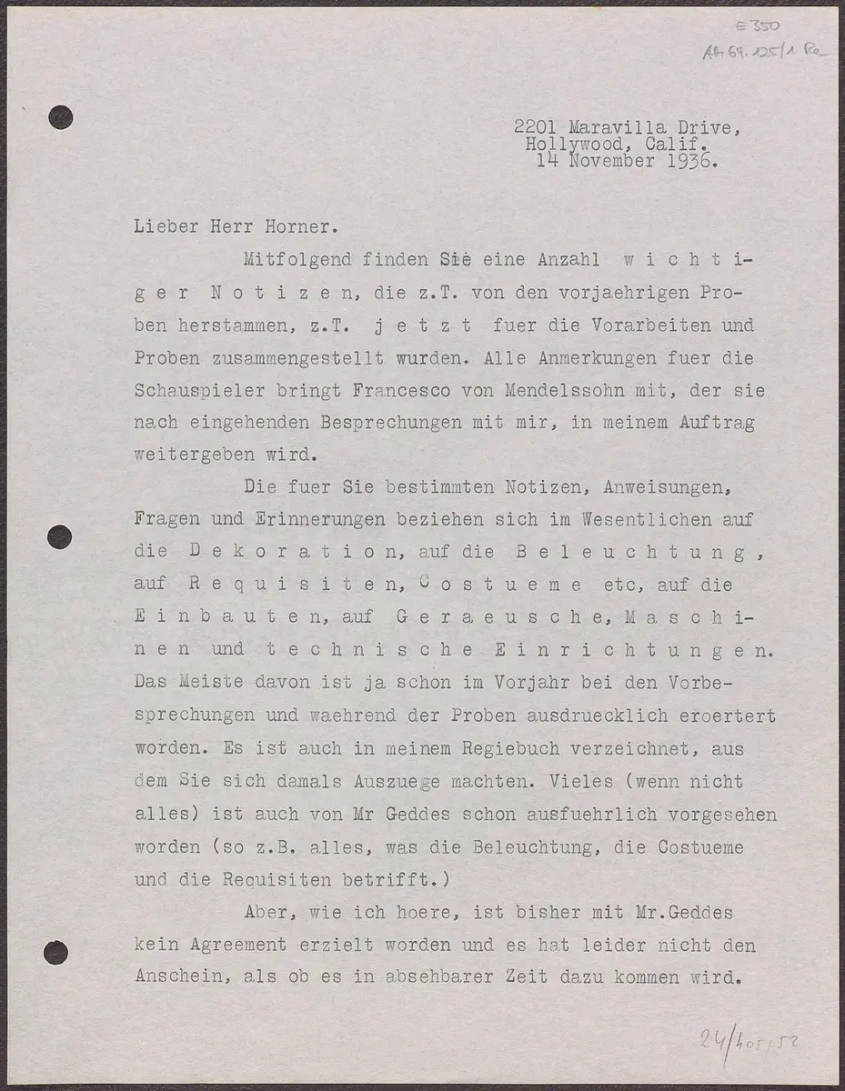 Briefentwurf
