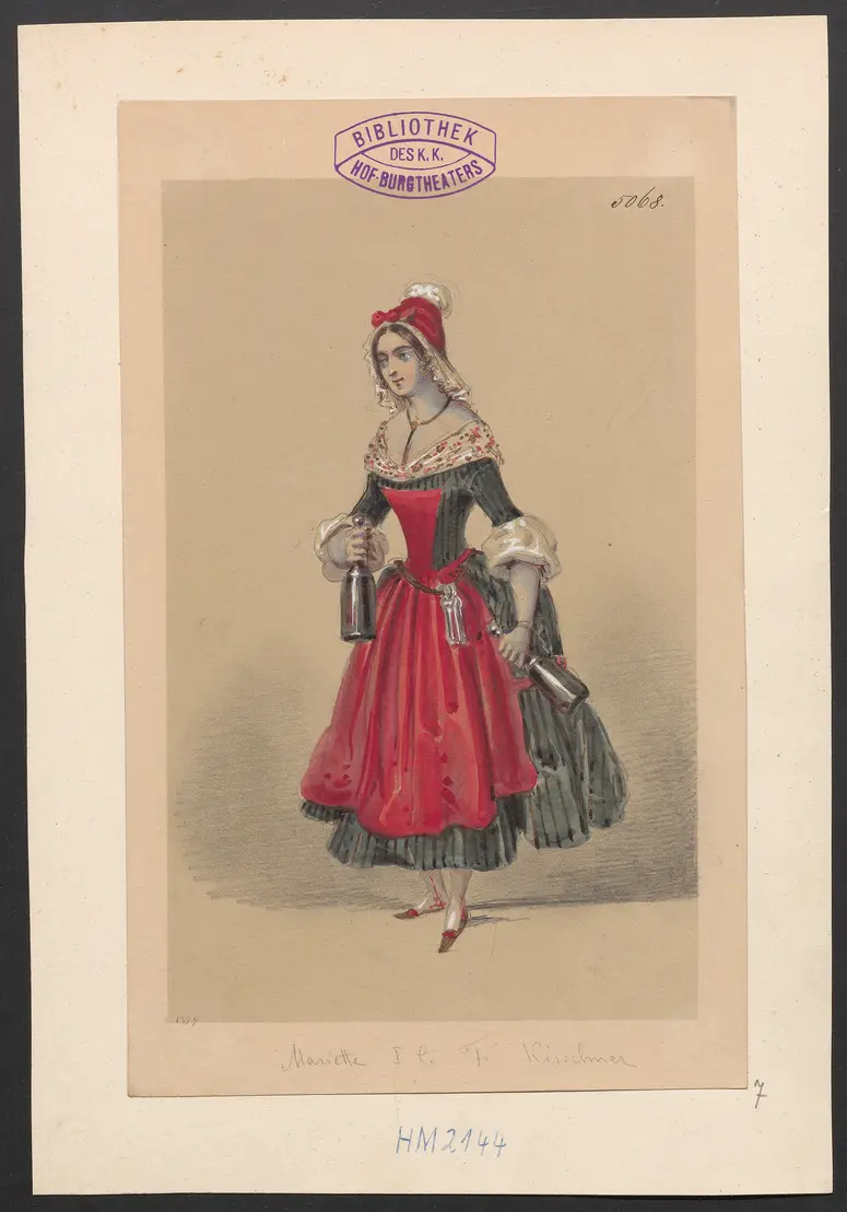 Der Freiwillige, Titel der Serie: Figurinen des k.k. Hof-Burgtheaters