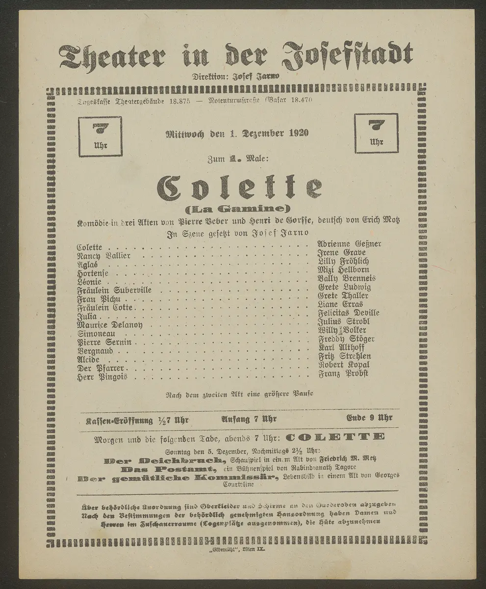 Colette, La Gamine (Originaltitel)