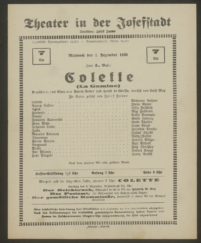 Colette, La Gamine (Originaltitel)