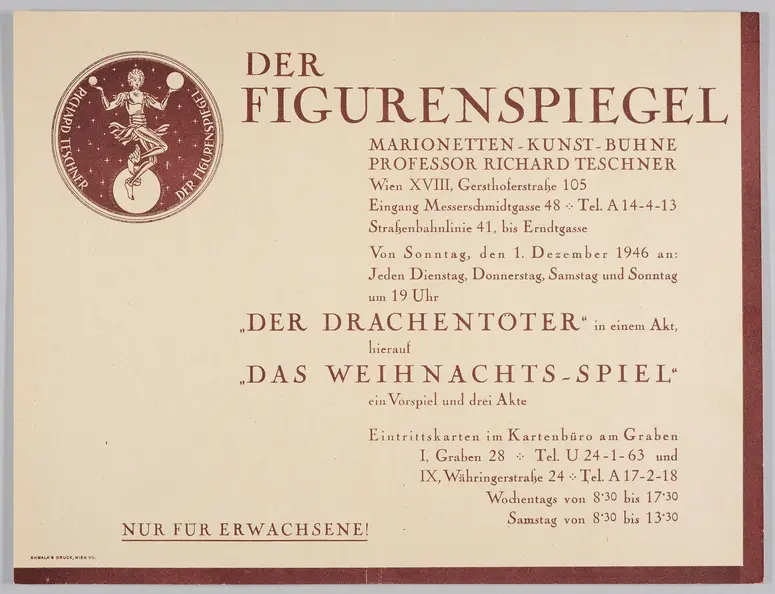 Der Figurenspiegel, Verweis auf Stücktitel: Der Drachentöter, Verweis auf Stücktitel: Weihnachtsspiel