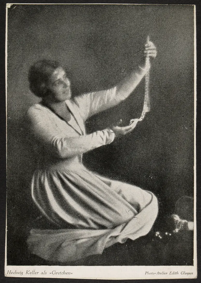Hedwig Keller, Verweis auf Stücktitel: Faust
