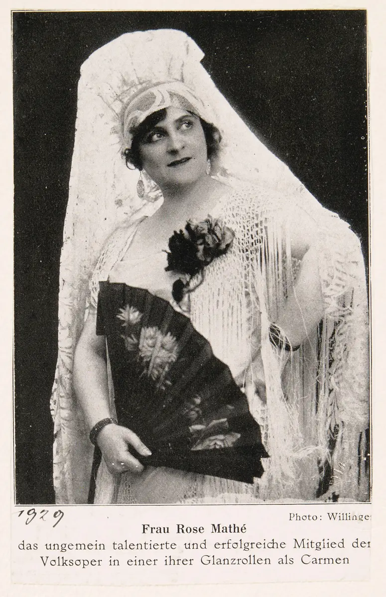 Rose Mathé, Verweis auf Stücktitel: Carmen