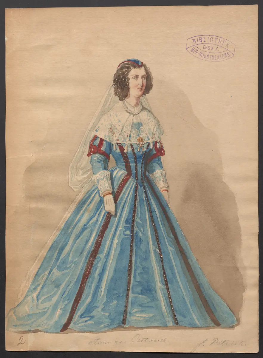 Prinzessin Montpensier, Titel der Serie: Figurinen des k.k. Hof-Burgtheaters