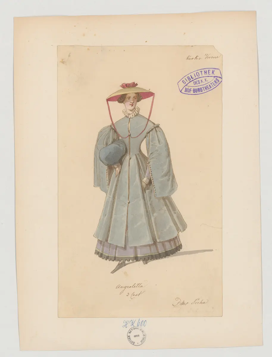 Kerker und Krone, Titel der Serie: Figurinen des k.k. Hof-Burgtheaters