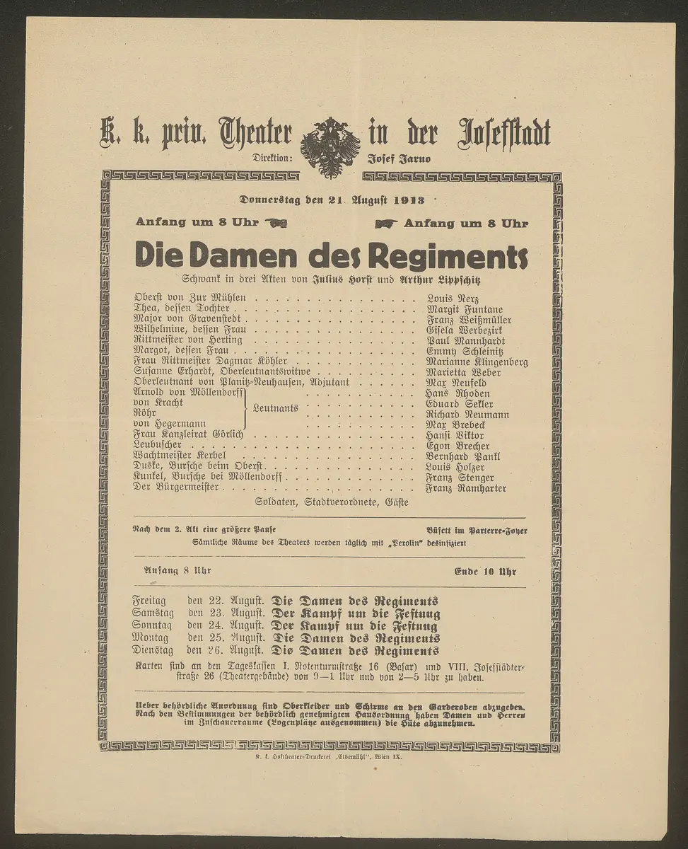 Die Damen des Regiments