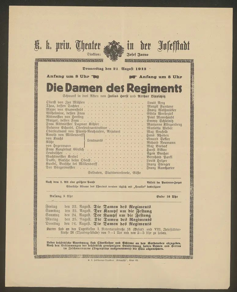 Die Damen des Regiments