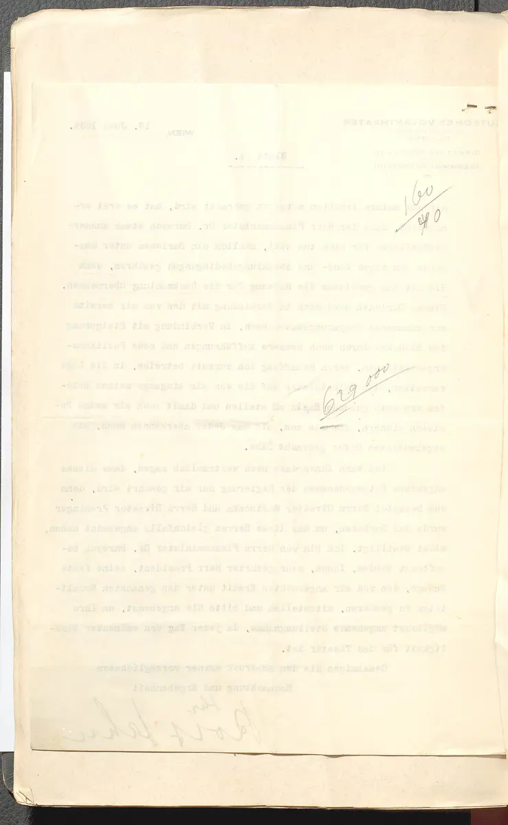 Protokolle der Ausschusssitzungen des Vereines des Deutschen Volkstheaters in Wien