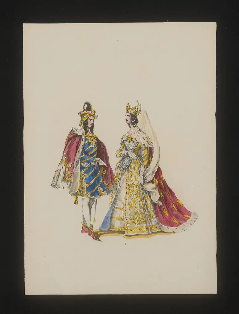 Catharina Cornaro, Königin von Cypern, Titel in Vorlageform: Catarina Cornaro, Titel der Serie: Neue Costume-Sammlung verschiedener Zeiten und Nationen