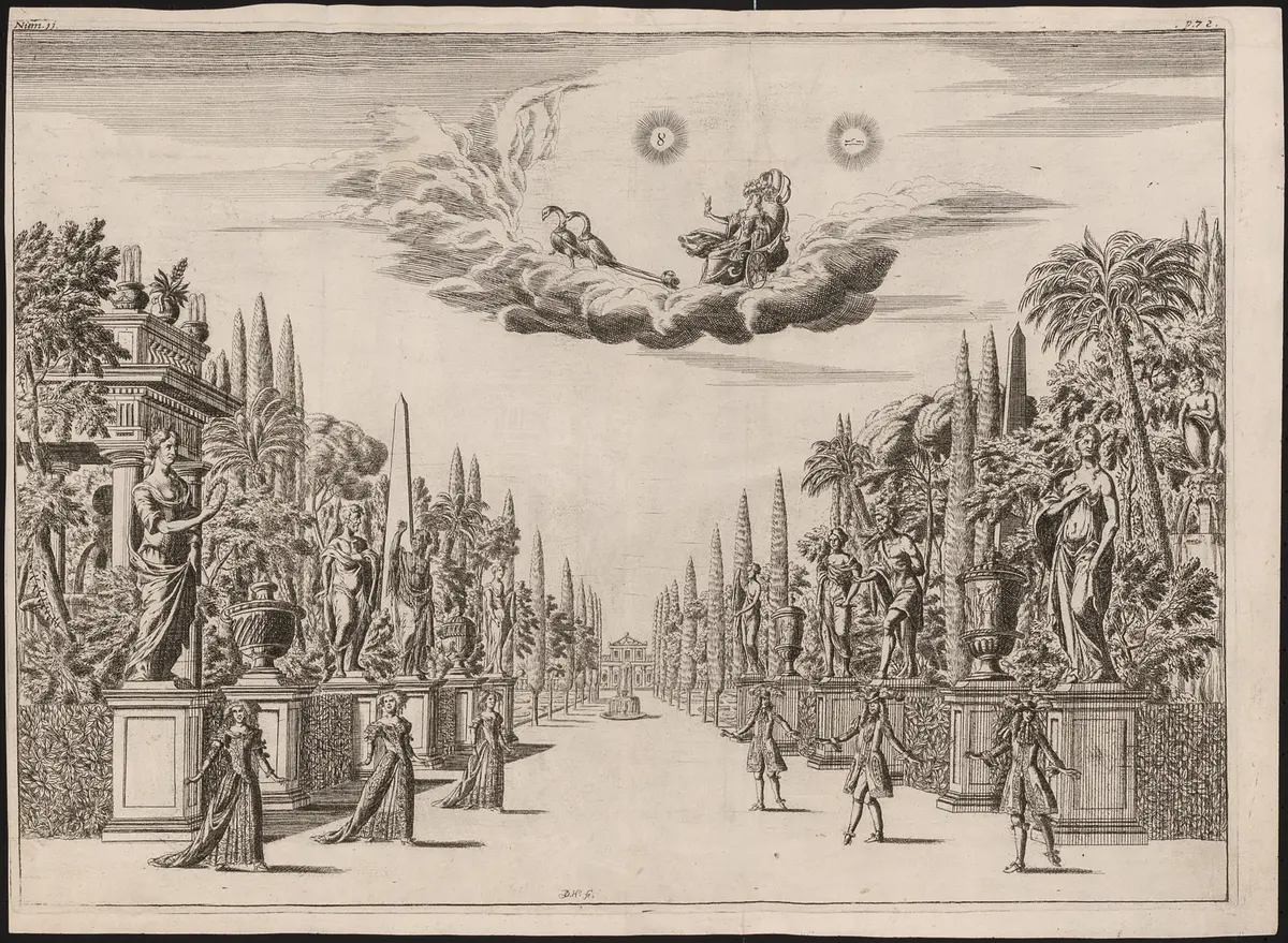 Die Durchlauchtigste Zusammenkunft, Verweis auf Stücktitel: Musicalische Opera und Ballet von der Wirckung der Sieben Planeten, Weiterer Titel: Planeten-Ballett