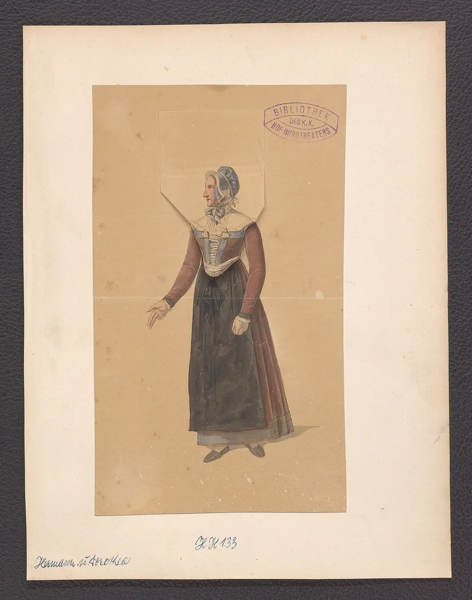 Hermann und Dorothea, Titel der Serie: Figurinen des k.k. Hof-Burgtheaters