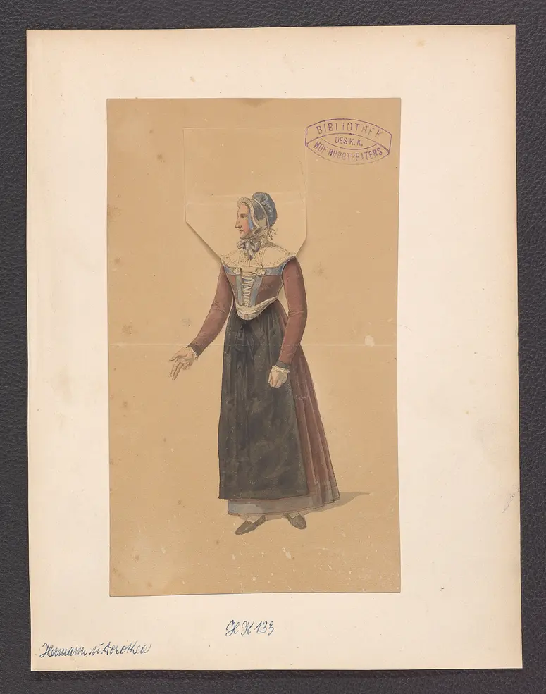 Hermann und Dorothea, Titel der Serie: Figurinen des k.k. Hof-Burgtheaters
