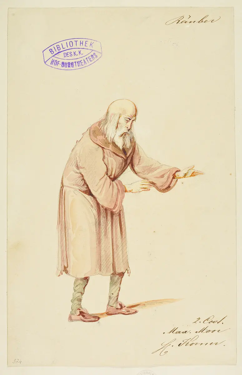 Die Räuber, Titel der Serie: Figurinen des k.k. Hof-Burgtheaters