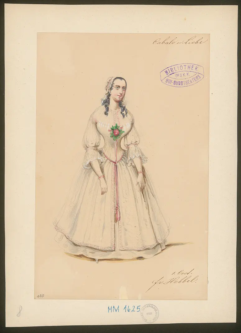 Kabale und Liebe, Titel der Serie: Figurinen des k.k. Hof-Burgtheaters