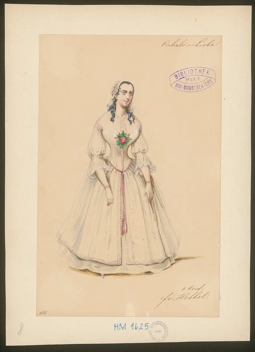 Kabale und Liebe, Titel der Serie: Figurinen des k.k. Hof-Burgtheaters