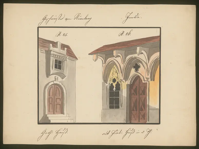 Die Geschwister von Nürnberg, Imelda Lambertazzi, Titel der Serie: Dekorationsfundus der Hoftheater (Altbestand aus der ersten Hälfte des 19. Jh.)