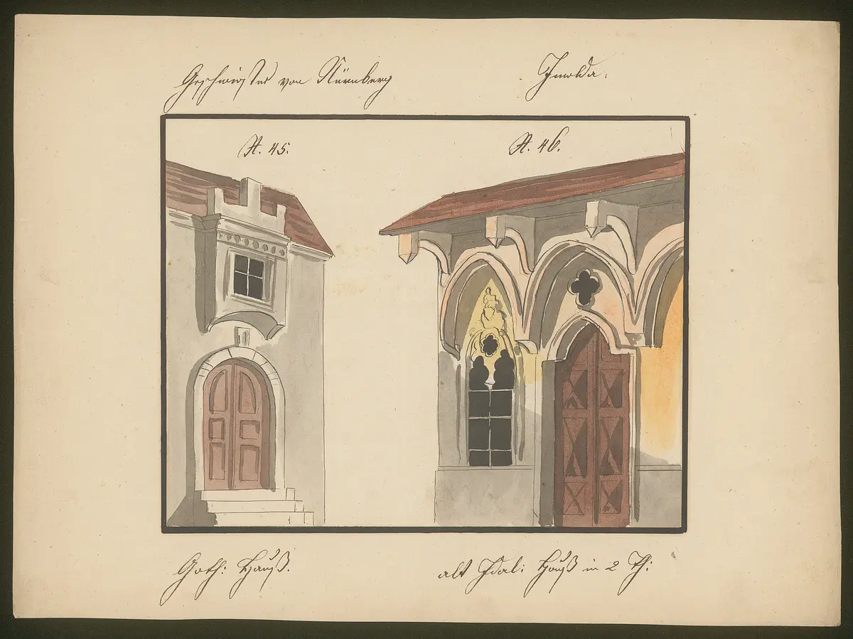 Die Geschwister von Nürnberg, Imelda Lambertazzi, Titel der Serie: Dekorationsfundus der Hoftheater (Altbestand aus der ersten Hälfte des 19. Jh.)