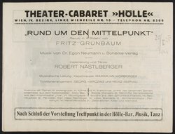 Rund um den Mittelpunkt, Theater und Kabarett Hölle