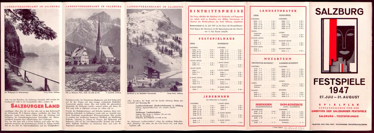 Salzburger Festspiele 1947, Verweis auf Stücktitel: Dantons Tod, Verweis auf Stücktitel: Cosi fan tutte, Verweis auf Stücktitel: Figaros Hochzeit, Verweis auf Stücktitel: Arabella, Verweis auf Stücktitel: Jedermann, Verweis auf Stücktitel: Die Frau des Potiphar