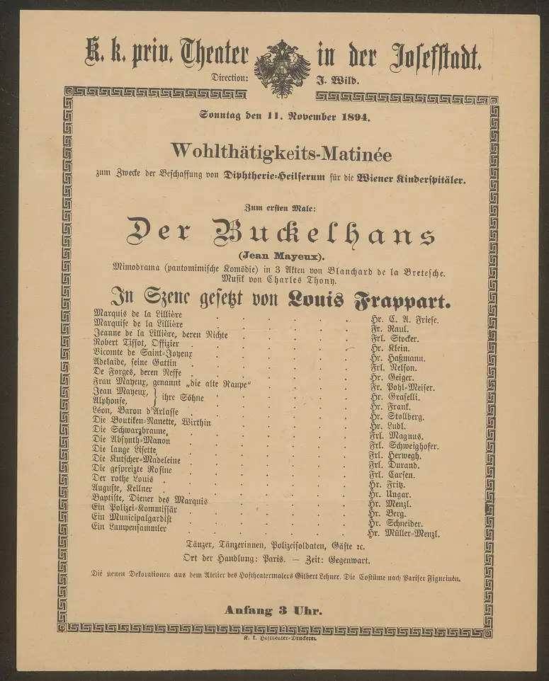 Der Buckelhans, Jean Mayeux (Originaltitel)