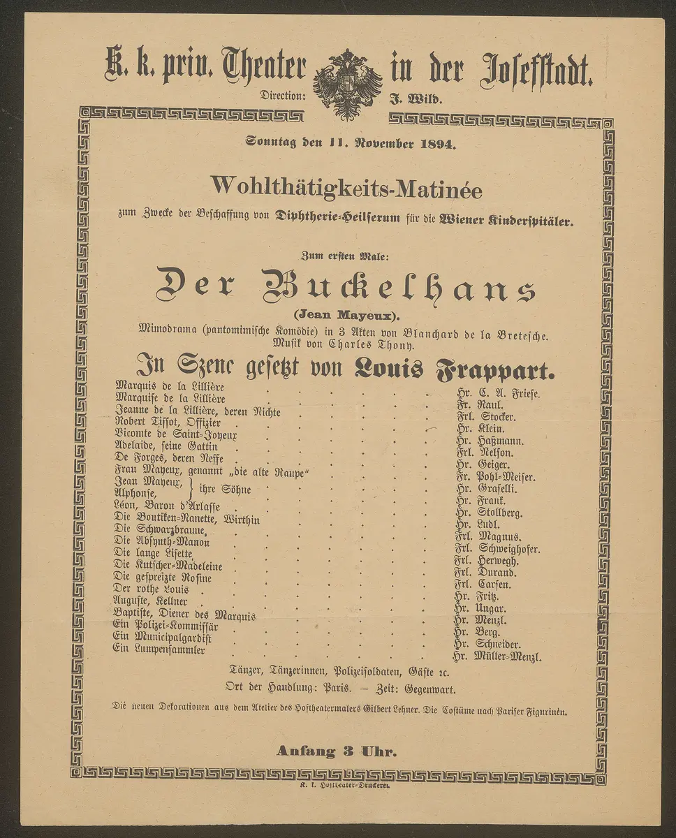 Der Buckelhans, Jean Mayeux (Originaltitel)