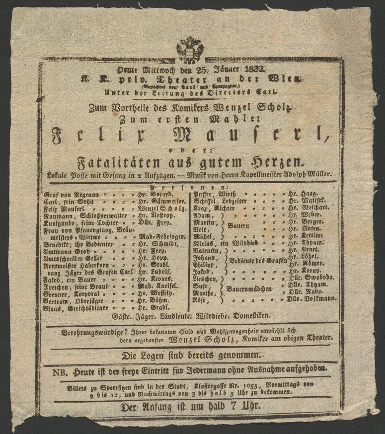 Felix Mauserl, oder Fatalitäten aus gutem Herzen