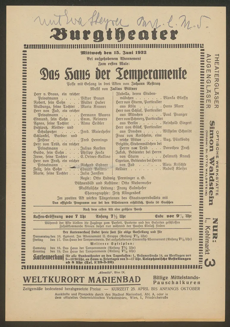Das Haus der Temperamente