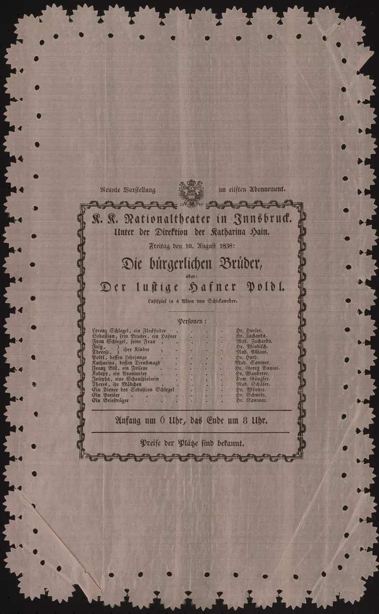 Die bürgerlichen Brüder, oder: Der lustige Hafner Poldl