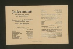 Jedermann, Titel in Vorlageform: Jedermann. Das Spiel vom Sterben des reichen Mannes