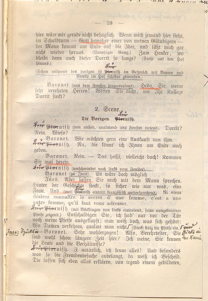 Klein Dorrit. Lustspiel in drei Akten