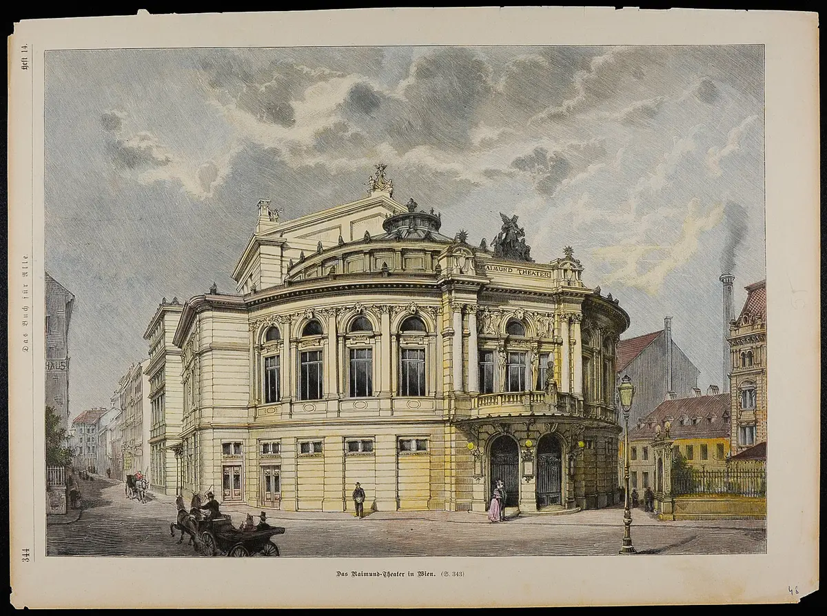 Wien, Raimundtheater, Titel in Vorlageform: Das Raimund-Theater in Wien
