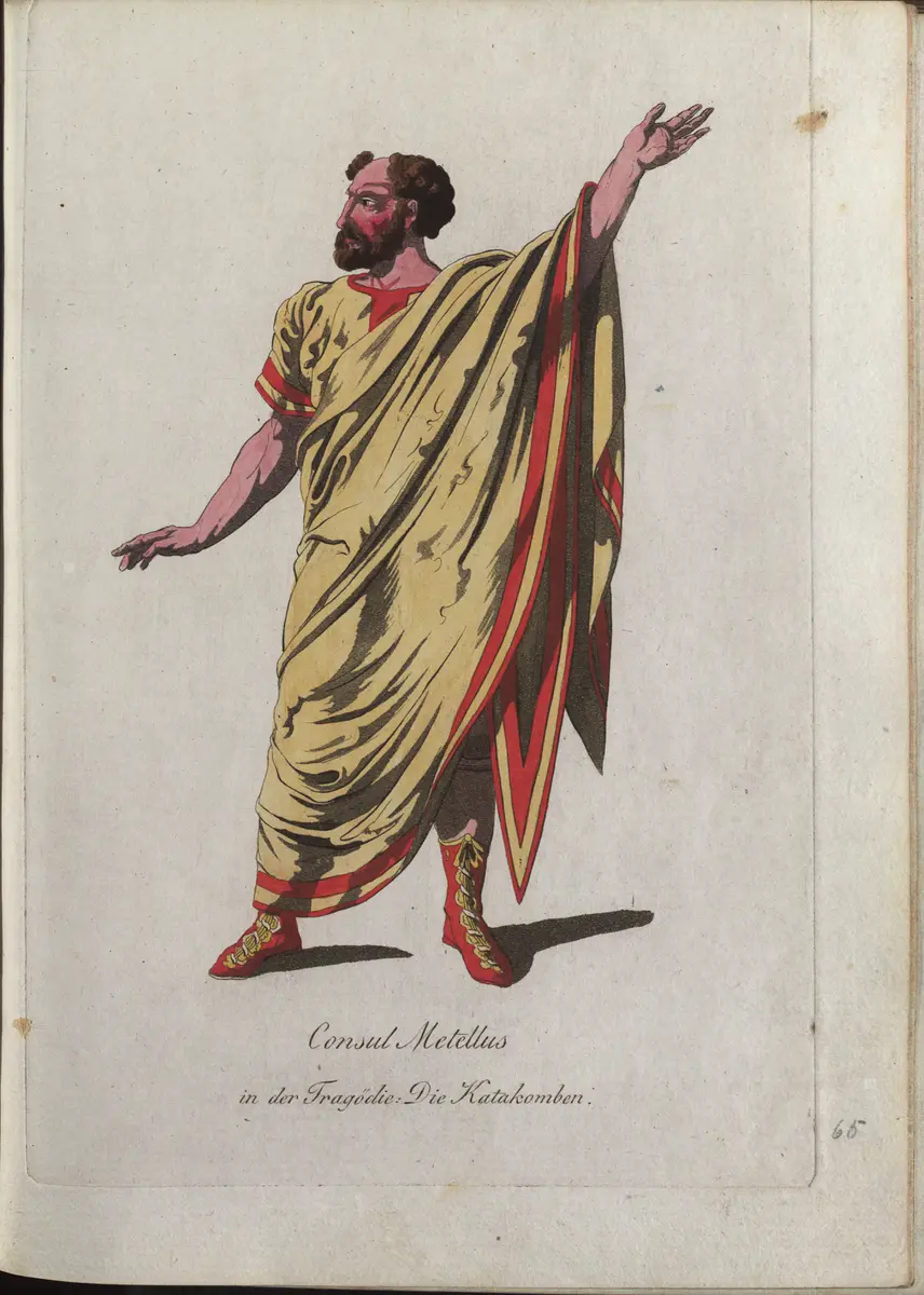 Die Katakomben, Titel der Serie: Auswahl schöner Costumes für Theater- und Ball-Anzüge