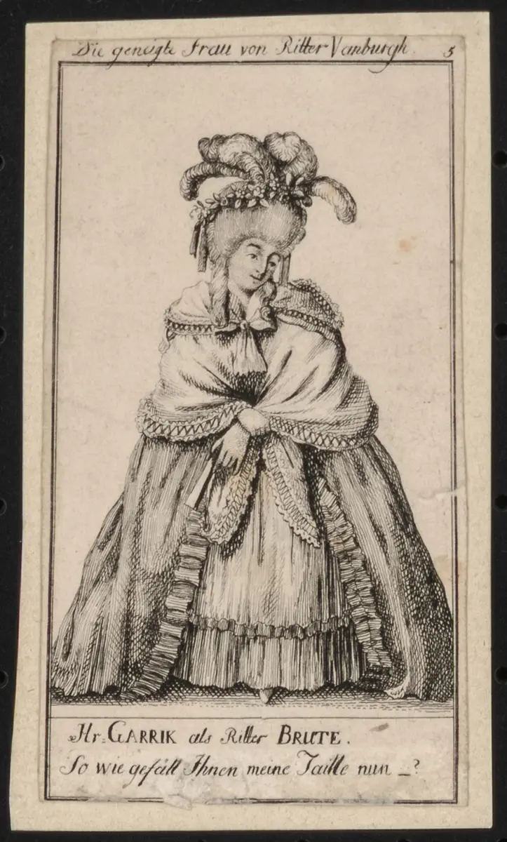 David Garrick, Verweis auf Stücktitel: The Provoked Wife