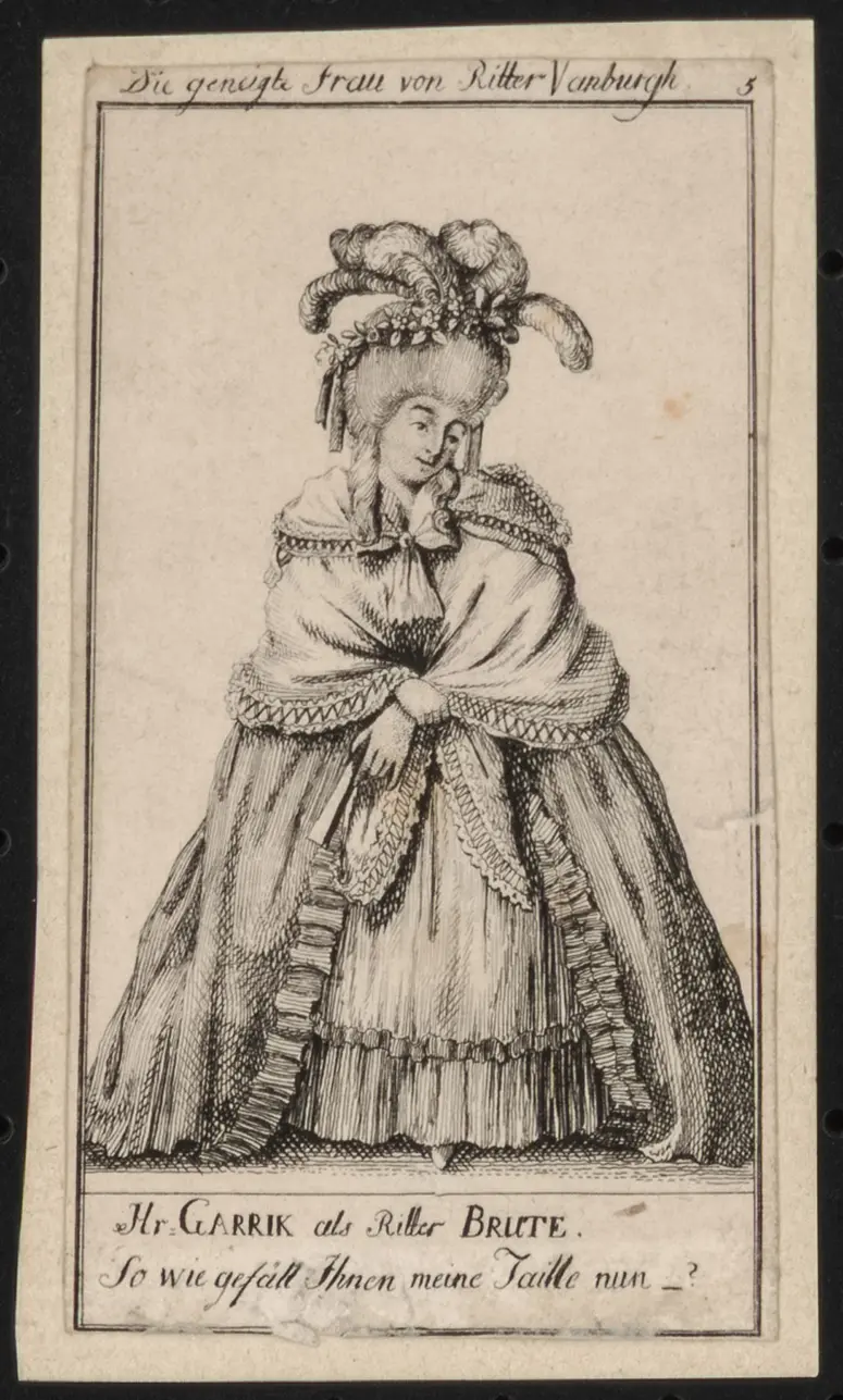 David Garrick, Verweis auf Stücktitel: The Provoked Wife