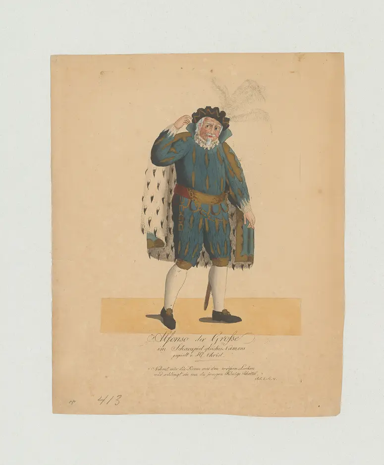 Joseph Anton Christ, Name der Zeitschrift: Münchner Theater-Journal, Verweis auf Stücktitel: Alfonso der Große