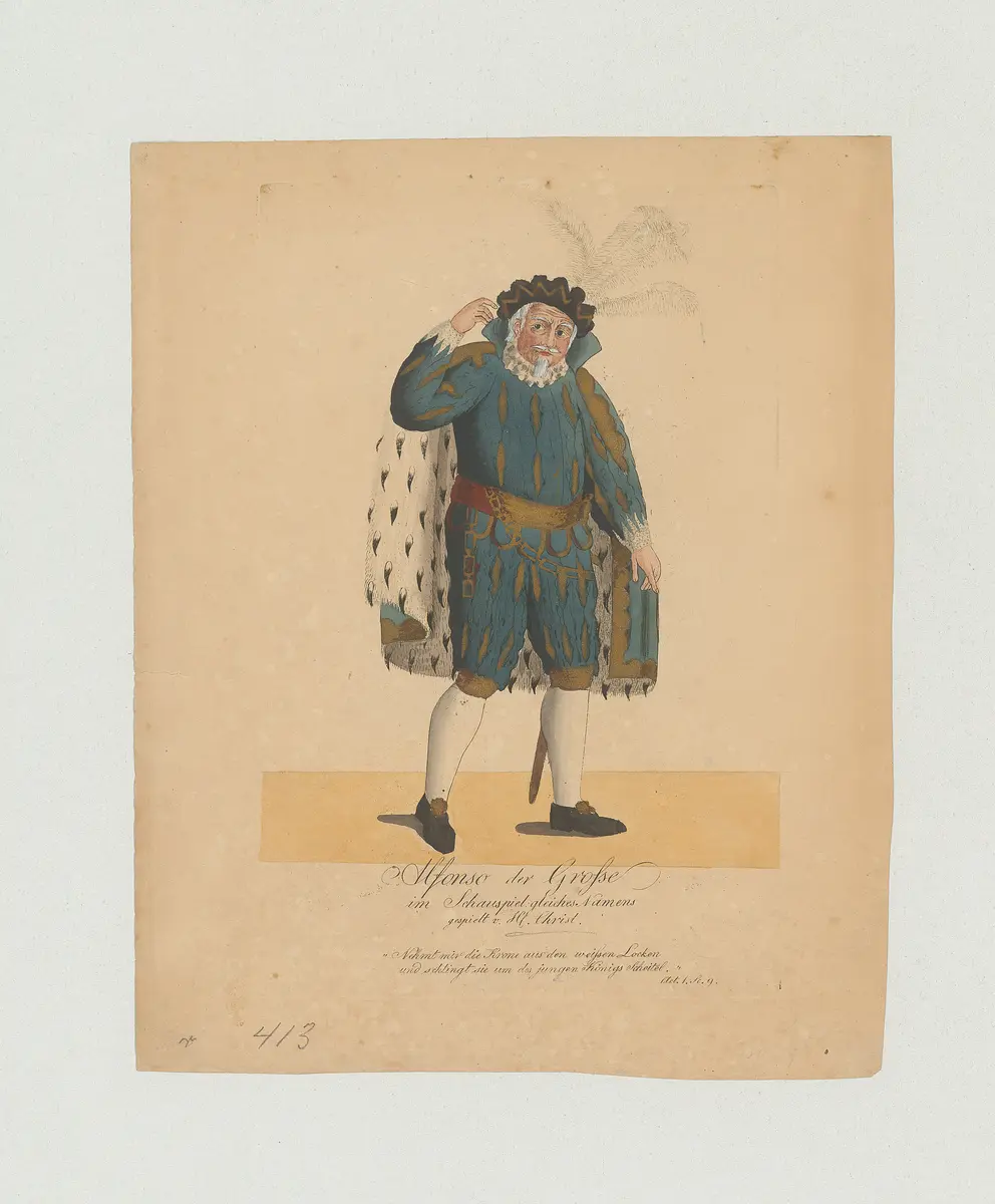 Joseph Anton Christ, Name der Zeitschrift: Münchner Theater-Journal, Verweis auf Stücktitel: Alfonso der Große