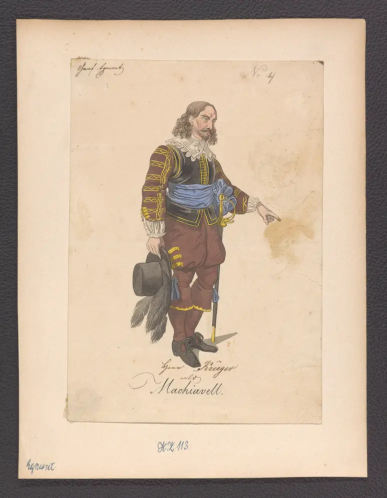 Egmont, Titel der Serie: Figurinen des k.k. Hof-Burgtheaters