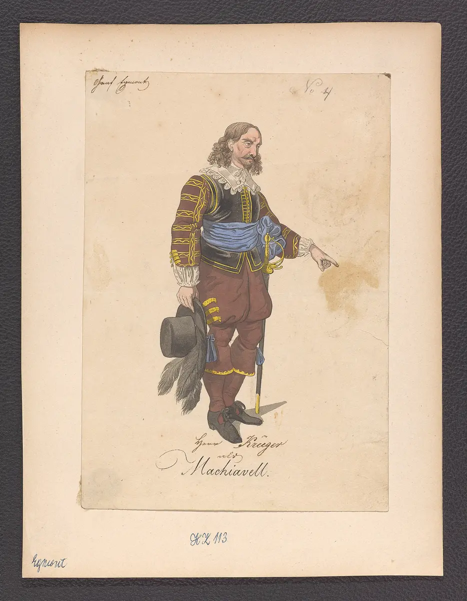 Egmont, Titel der Serie: Figurinen des k.k. Hof-Burgtheaters