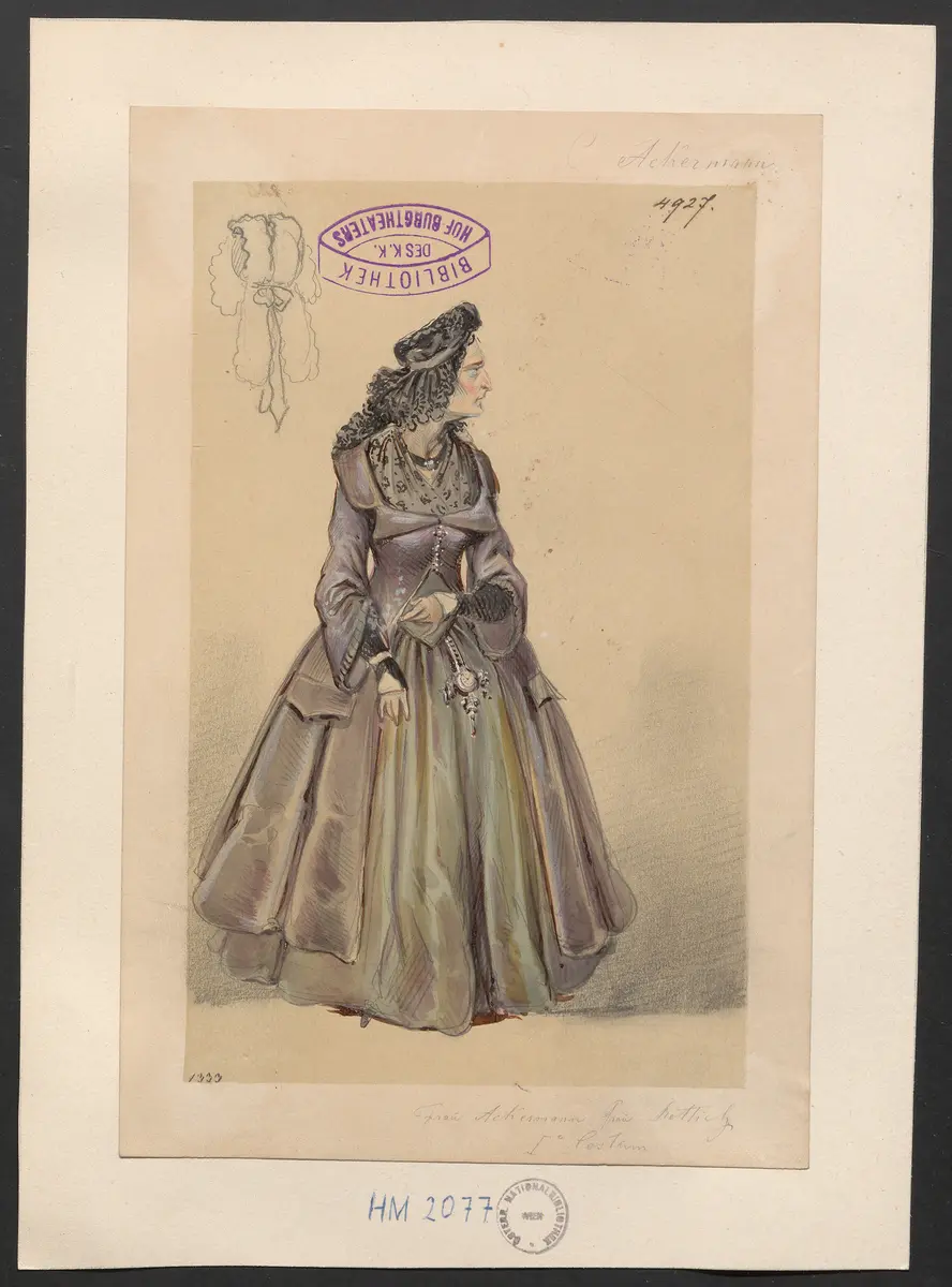 Charlotte Ackermann, Titel der Serie: Figurinen des k.k. Hof-Burgtheaters