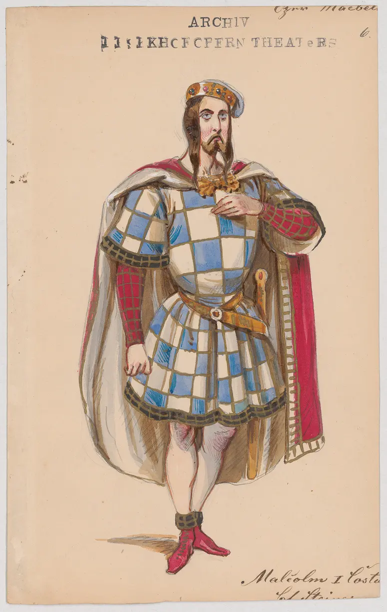 Macbeth, Titel der Serie: Figurinen des k.k. Hofoperntheaters