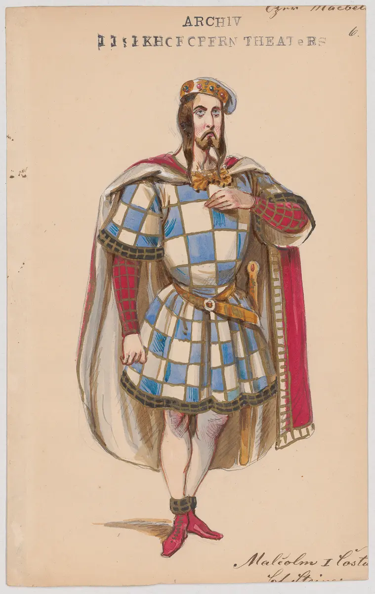 Macbeth, Titel der Serie: Figurinen des k.k. Hofoperntheaters