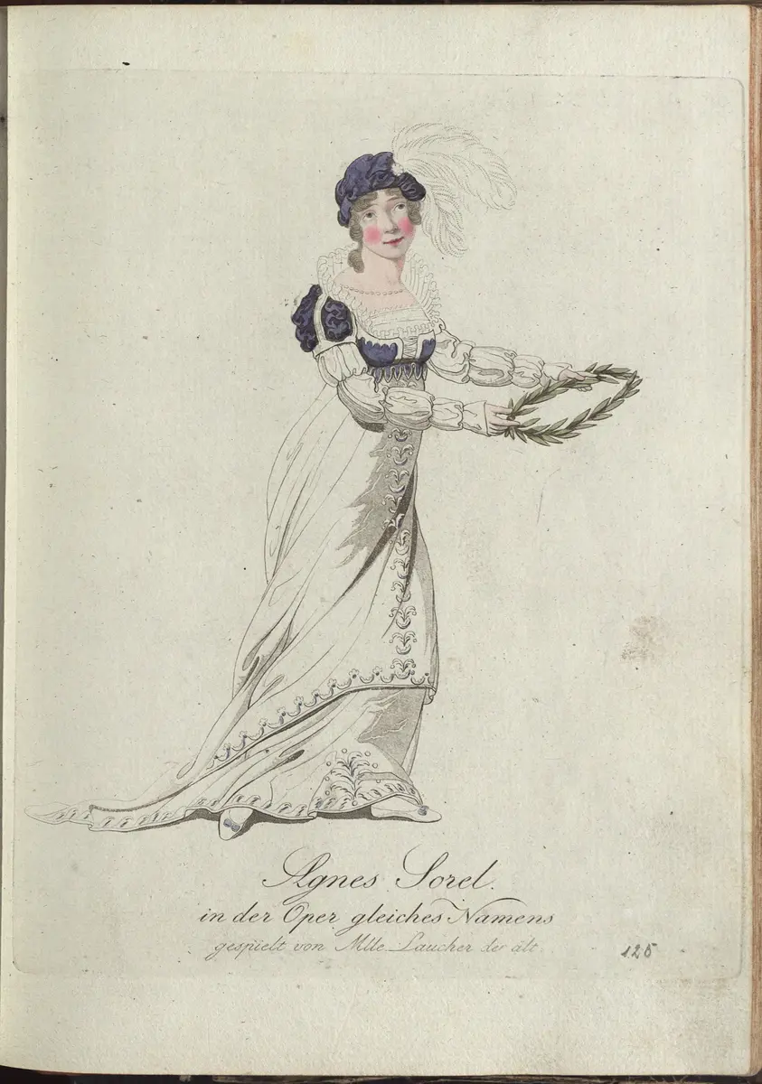Agnes Sorel, Titel der Serie: Auswahl schöner Costumes für Theater- und Ball-Anzüge