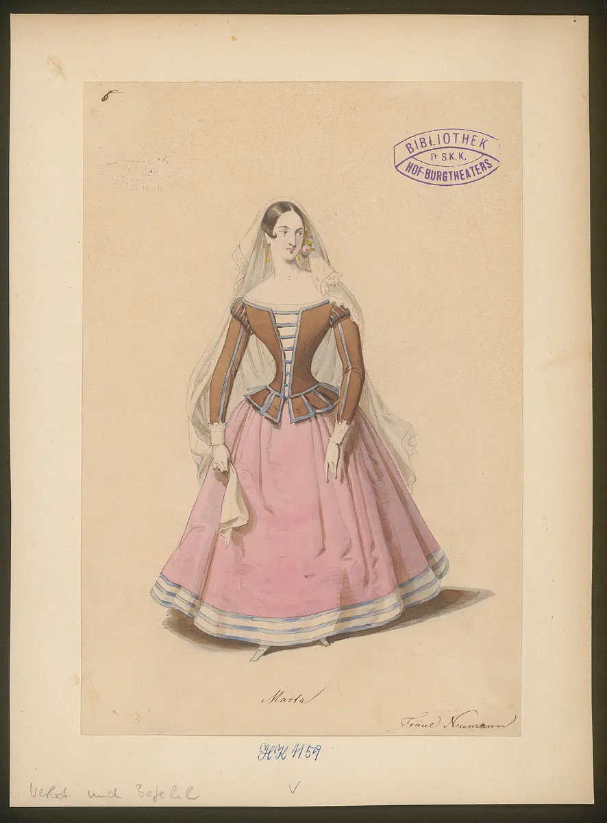 Verbot und Befehl, Titel der Serie: Figurinen des k.k. Hof-Burgtheaters