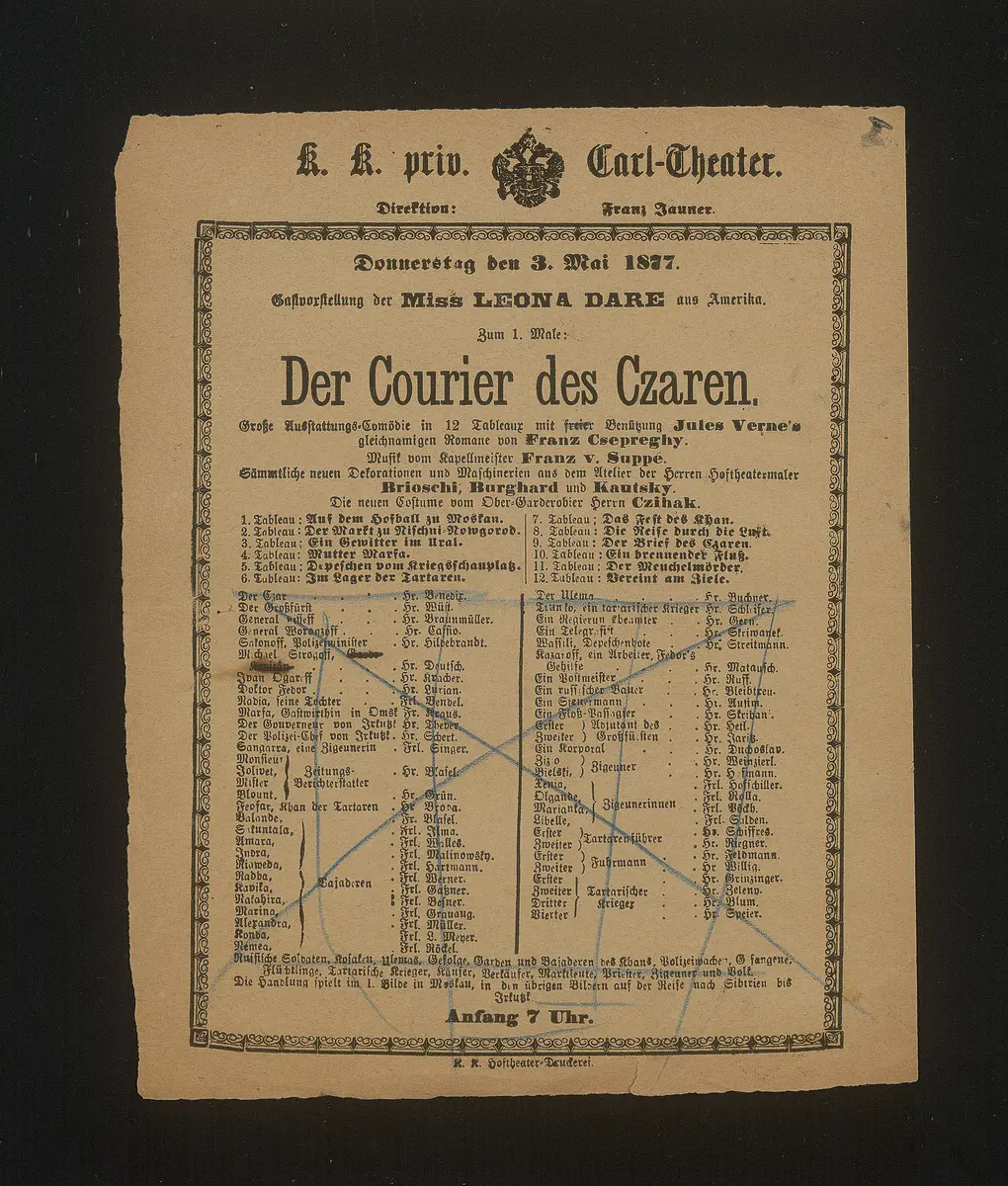 Der Courier des Czaren, Suchtitel: Der Kurier des Zaren