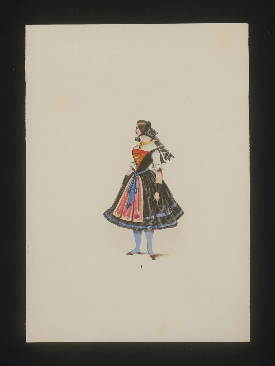Schwäbin, Weiterer Titel: National Costume, Titel der Serie: Neue Costume-Sammlung verschiedener Zeiten und Nationen